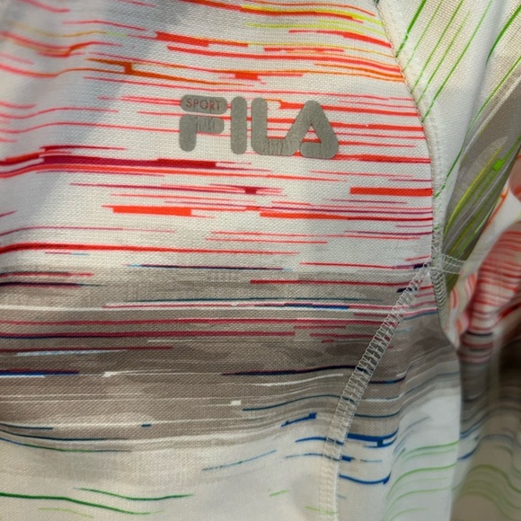 Fila Sport Zip V thumb hole pullover sweatshirt - Picture 2 of 7